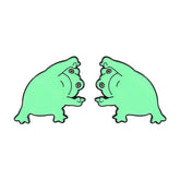 Pines de rana de dibujos animados